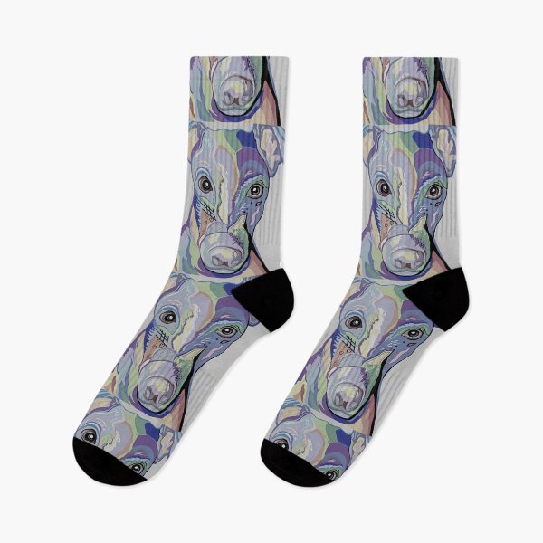 Item preview, Greyhound in Denim Colors designed and sold by EloiseArt.