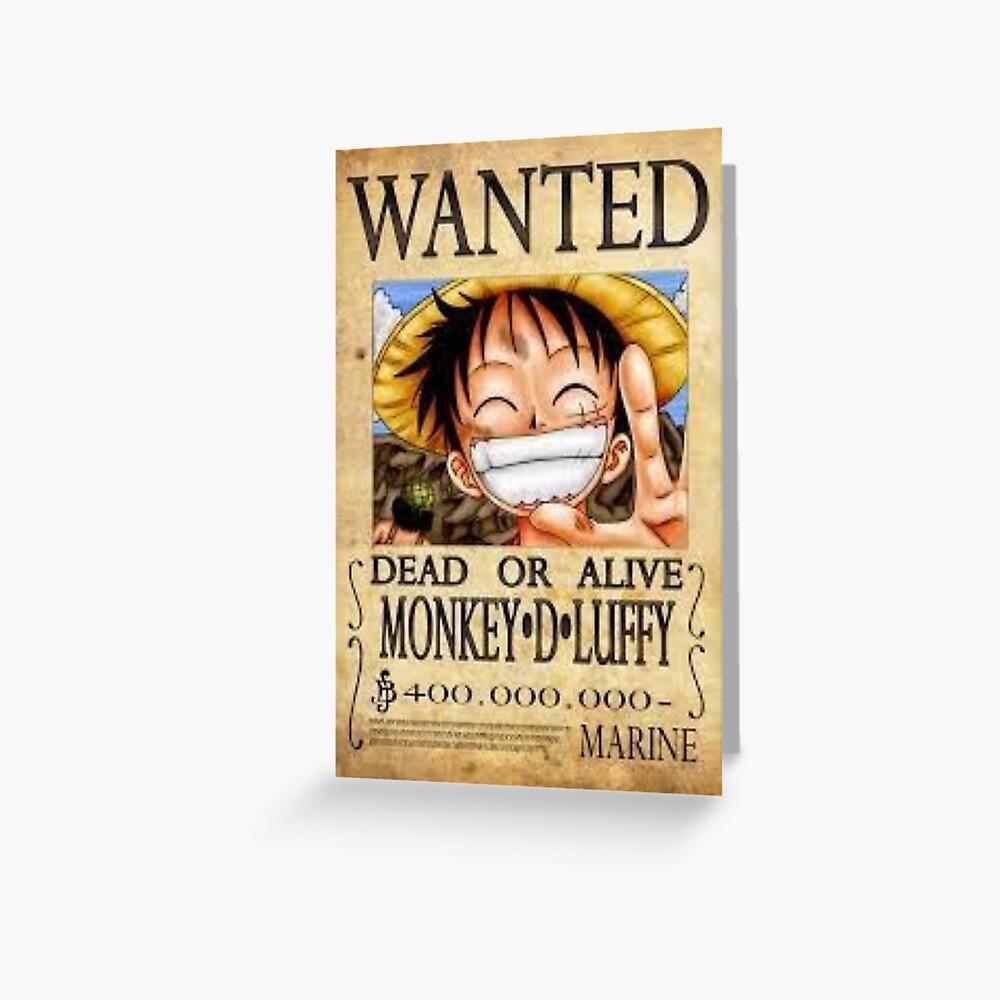 Monkey D Luffy From One Piece Wanted Poster Cross-stitch 