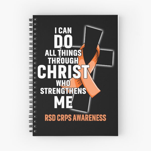 Item preview, I Can Do All Things Through Christ Who Strengthens Me RSD CRPS Awareness designed and sold by Hatjar.