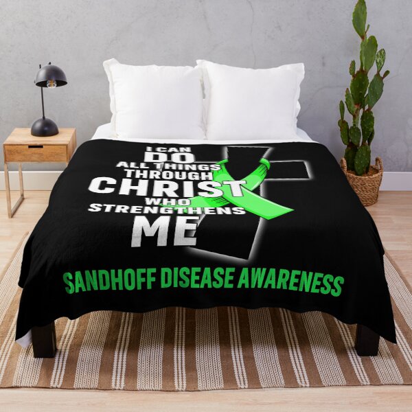 Item preview, I Can Do All Things Through Christ Who Strengthens Me Sandhoff Disease Awareness designed and sold by Hatjar.