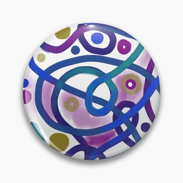 Item preview, Squiggly Abstract Composition, White and Blue designed and sold by PeckoBird.