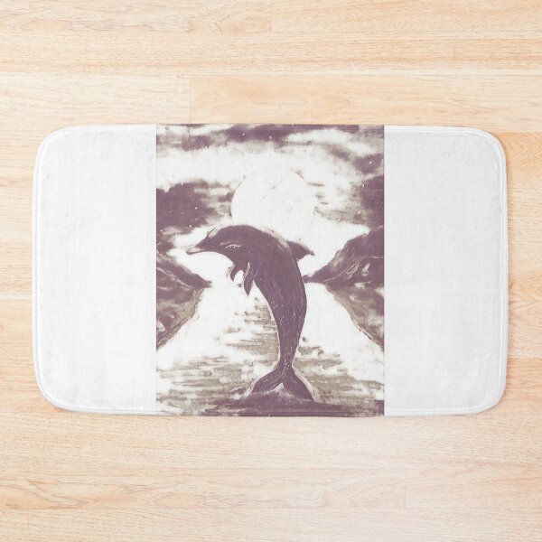 Item preview, Dolphin, edited acrylic illustration by artist MariDani Art, #7 designed and sold by MariDaniArt.