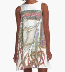 Wilde Gans A-Linien Kleid