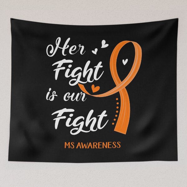 Item preview, Her Fight Is Our Fight MS Awareness Multiple Sclerosis Gifts designed and sold by Kohend.
