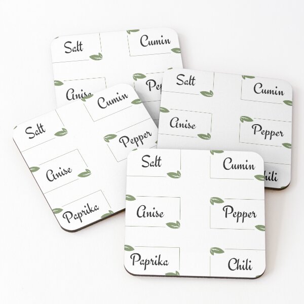 Item preview, Pack 1 Blank green leaf frame rectangle Spice jar Labels designed and sold by Randa Ranmania.