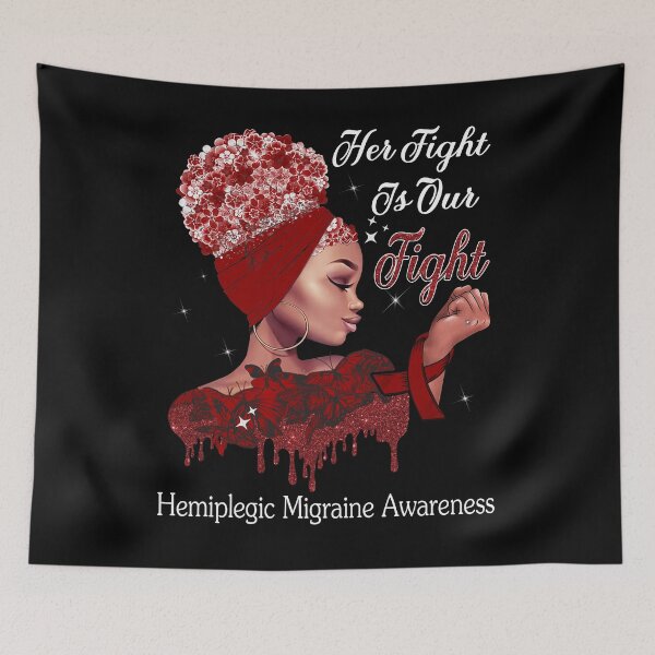 Item preview, Her Fight Is Our Fight Hemiplegic Migraine Awareness designed and sold by Mnrshirley.