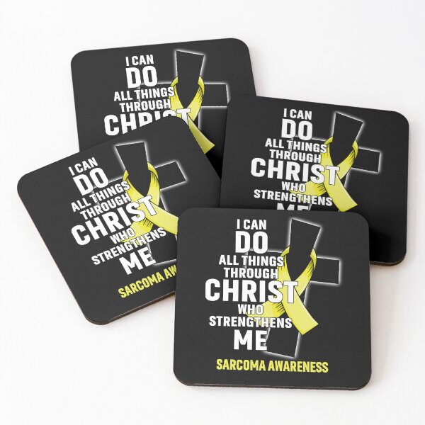 Item preview, I Can Do All Things Through Christ Who Strengthens Me Sarcoma Awareness designed and sold by Hatjar.