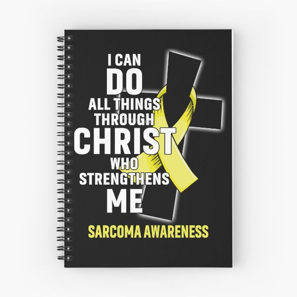 Item preview, I Can Do All Things Through Christ Who Strengthens Me Sarcoma Awareness designed and sold by Hatjar.