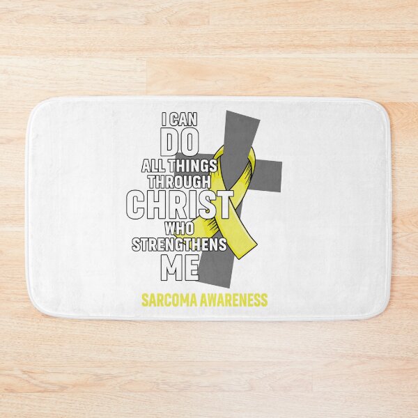 Item preview, I Can Do All Things Through Christ Who Strengthens Me Sarcoma Awareness designed and sold by Hatjar.
