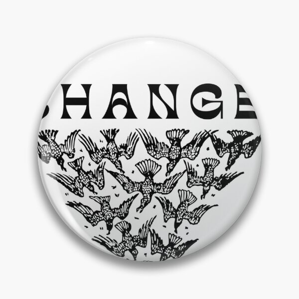 Item preview, Change birds graphic b&w designed and sold by AbiLeads.