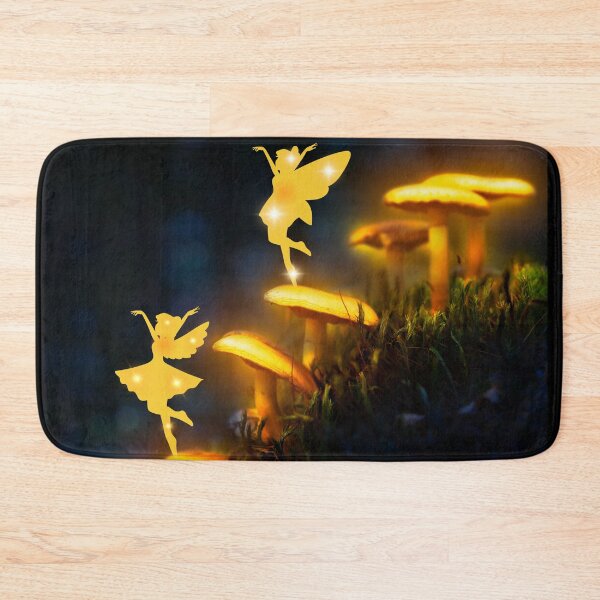 Item preview, Dancing Fairies Along Magic Glowing Mushrooms - Fairy Court Design designed and sold by CreativNode.