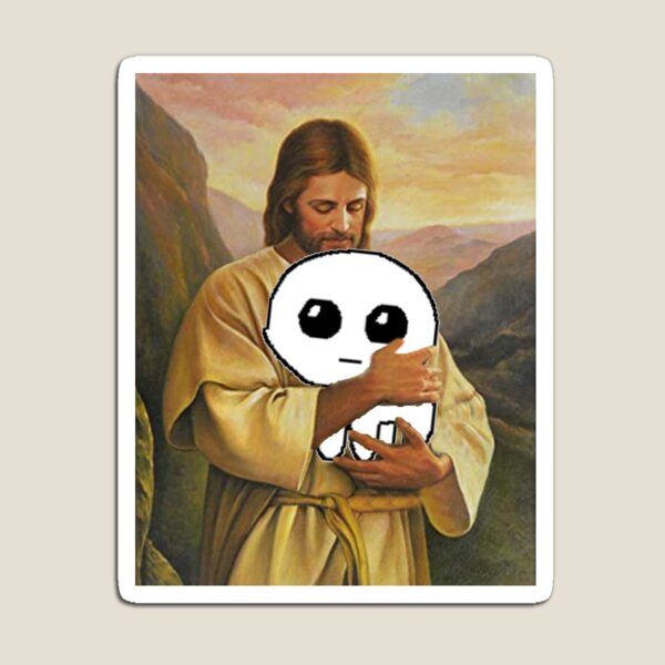 Item preview, jesus holding autism creature tbh creature designed and sold by yugiohcerealbox.