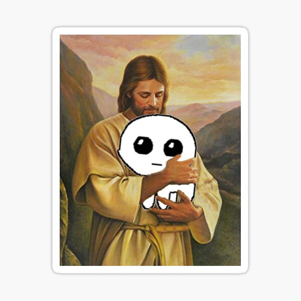 jesus holding autism creature tbh creature Sticker