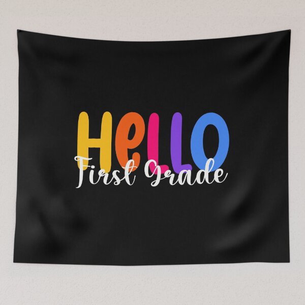 Item preview, Hello 1st Grade First Grader Rainbow Cute designed and sold by SocialLook.