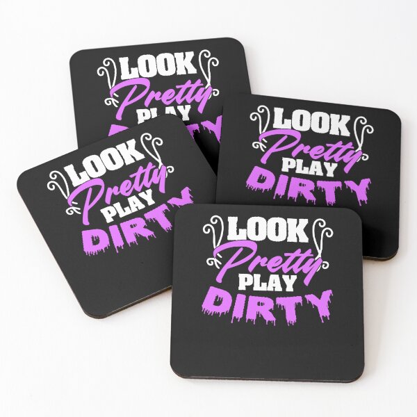Item preview, Look Pretty Play Dirty Funny Mud Runner Racing For A Mudder designed and sold by Nessshirts.