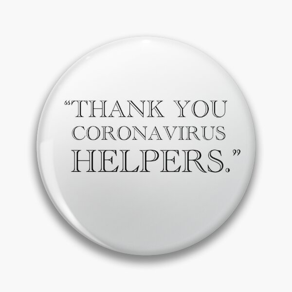 Item preview, Thank you Coronavirus Helpers designed and sold by Englishmistress.