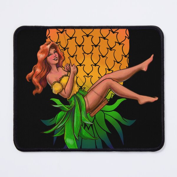 Item preview, Pineapple Swinger Pin-Up designed and sold by VeryGoodBunny.