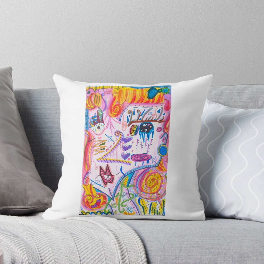 Item preview, Throw Pillow designed and sold by Harold-Inks.