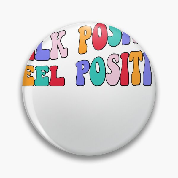 Item preview, Think Positive Talk Positive Feel Positive Retro Rainbow designed and sold by SocialLook.