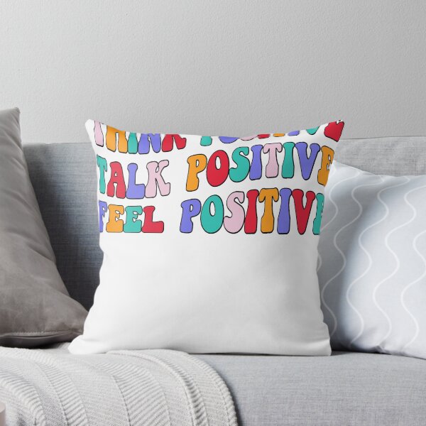 Item preview, Think Positive Talk Positive Feel Positive Retro Rainbow designed and sold by SocialLook.