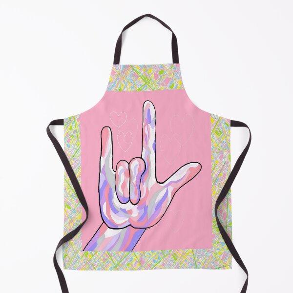 Item preview, ASL I Love You in Pink designed and sold by EloiseArt.