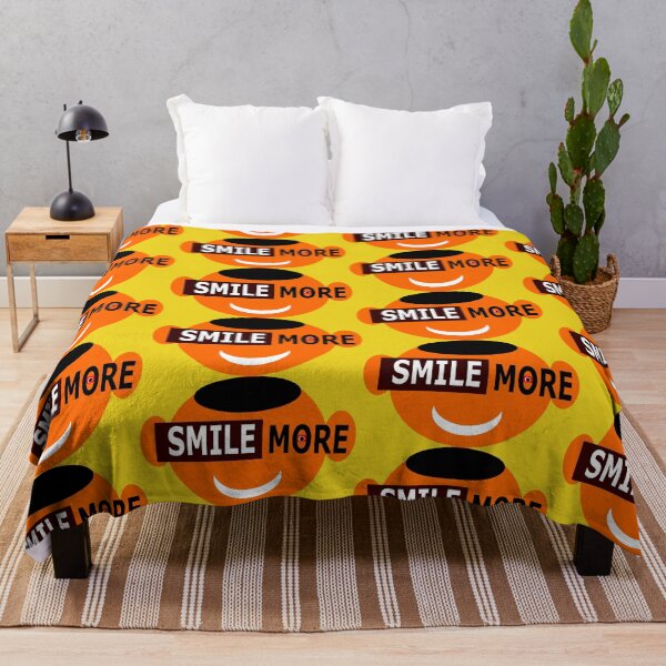 Item preview, Smile more text design with smile emoji face. designed and sold by roshan40pk.