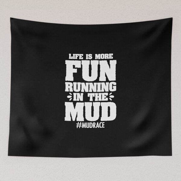 Item preview, Funny Mud Running Obstacle Course Racing For A Muddy Mudder designed and sold by Nessshirts.