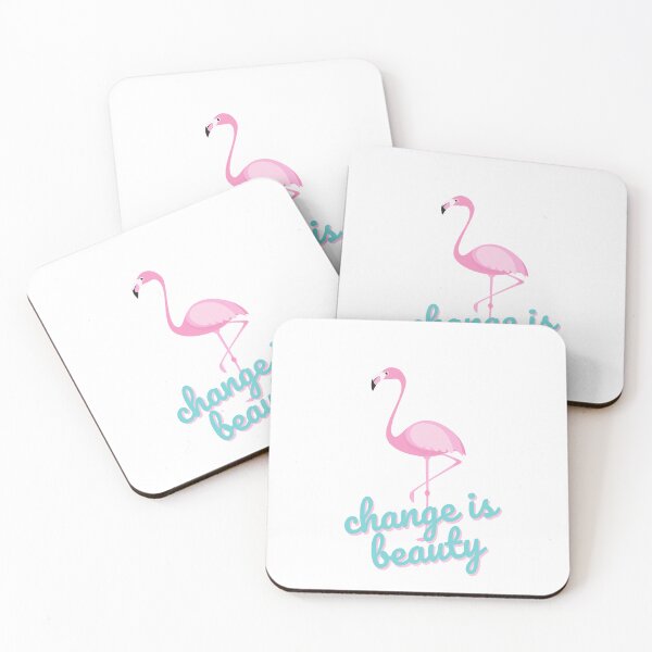 Item preview, Change is Beauty Pink Flamingo designed and sold by AbiLeads.