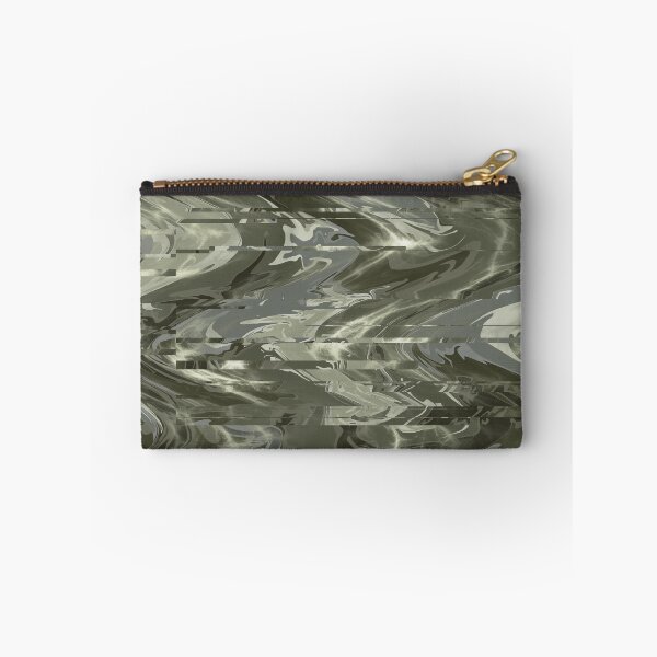 Item preview, Green glitch aesthetic marble pattern shower curtain design  designed and sold by TipTopTapo.