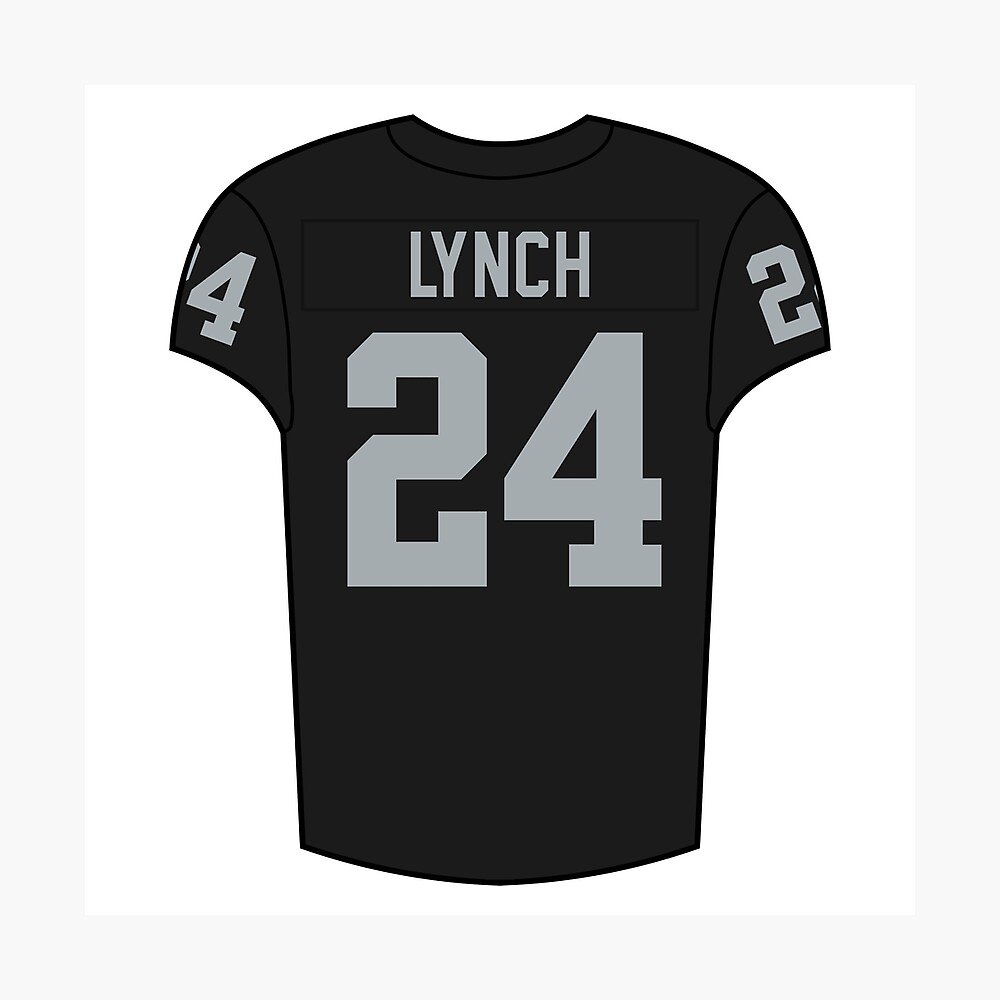 Marshawn Lynch Home Jersey Sticker for Sale by designsheaven