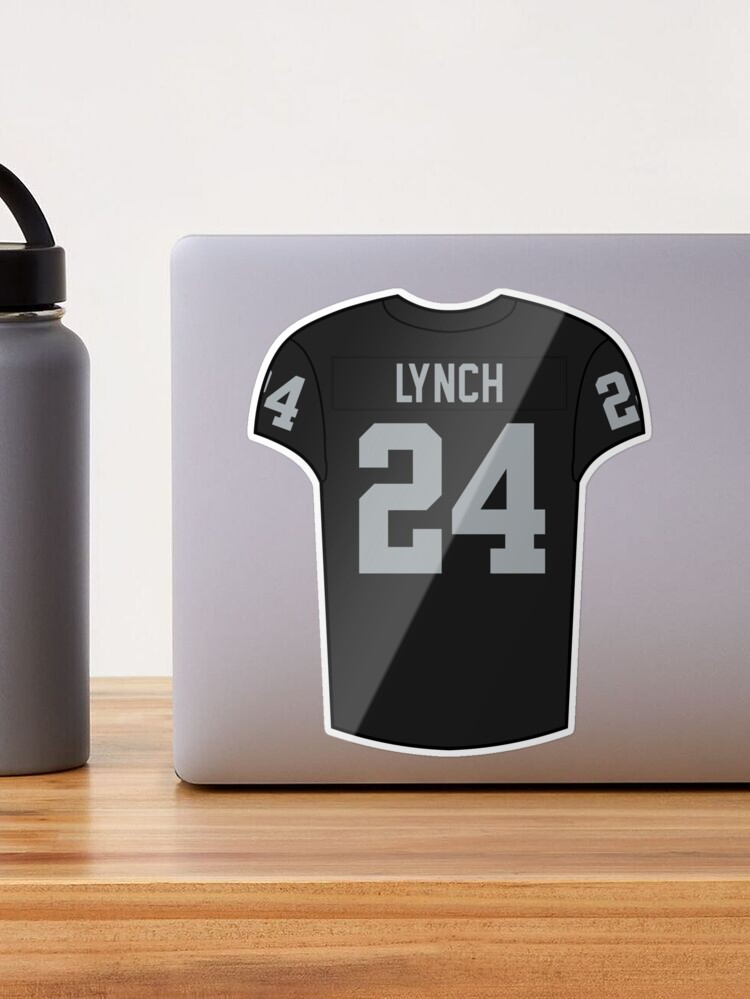 Marshawn Lynch Home Jersey Sticker for Sale by designsheaven