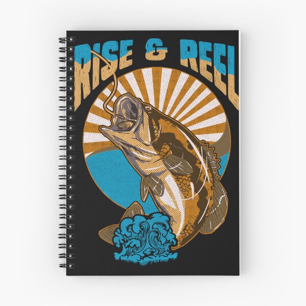 Item preview, Rise & Reel Large Mouth Bass Lake Fishing Vintage Retro designed and sold by bigraydesigns.