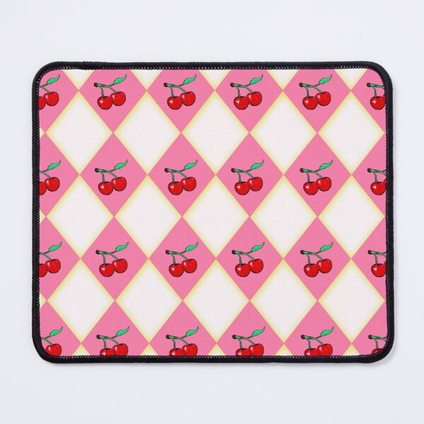 Item preview, 1950s Pink Diamond Pattern with Cherries, Digital Painting, Repeating Design designed and sold by Nicolette Olivier.