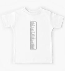Library Sign - Dewey Decimal System by Tens - White Kids Tee