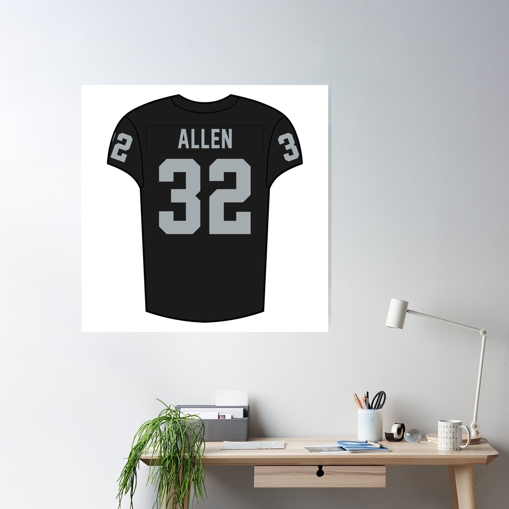 Mens NFL Team Apparel Oakland Raiders MARCUS ALLEN Football Jersey Shi –