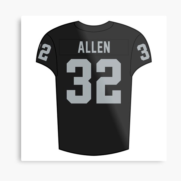 Marcus Allen Oakland Raiders Football Illustrated Art Poster 