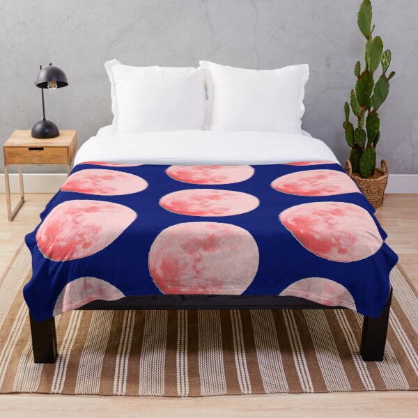 Item preview, Pink Full Moon Lunar Cyber Glitch Art, Single and Repeating Image designed and sold by Nicolette Olivier.