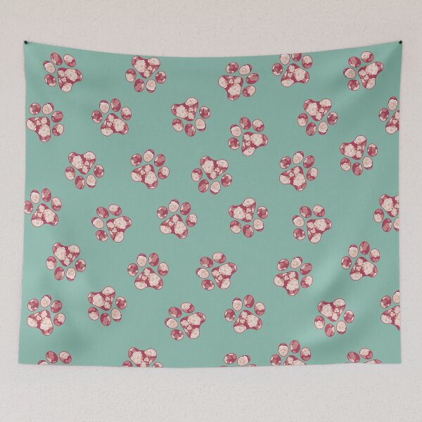 Item preview, Floral pet paws designed and sold by MandVDesigns.