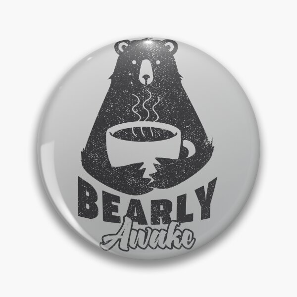 Item preview, Bearly Awake Coffee Drinking Bear Hug Hot Coffee designed and sold by bigraydesigns.
