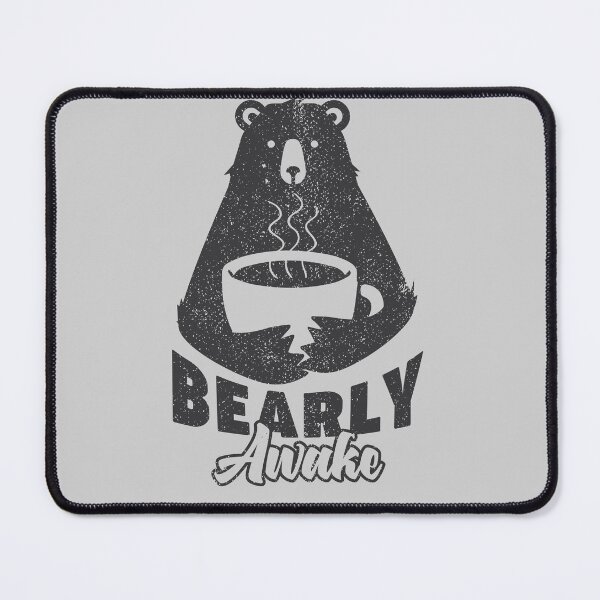 Item preview, Bearly Awake Coffee Drinking Bear Hug Hot Coffee designed and sold by bigraydesigns.