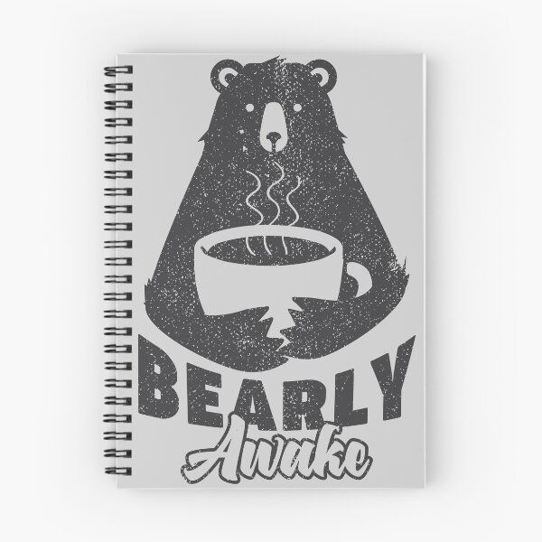 Item preview, Bearly Awake Coffee Drinking Bear Hug Hot Coffee designed and sold by bigraydesigns.