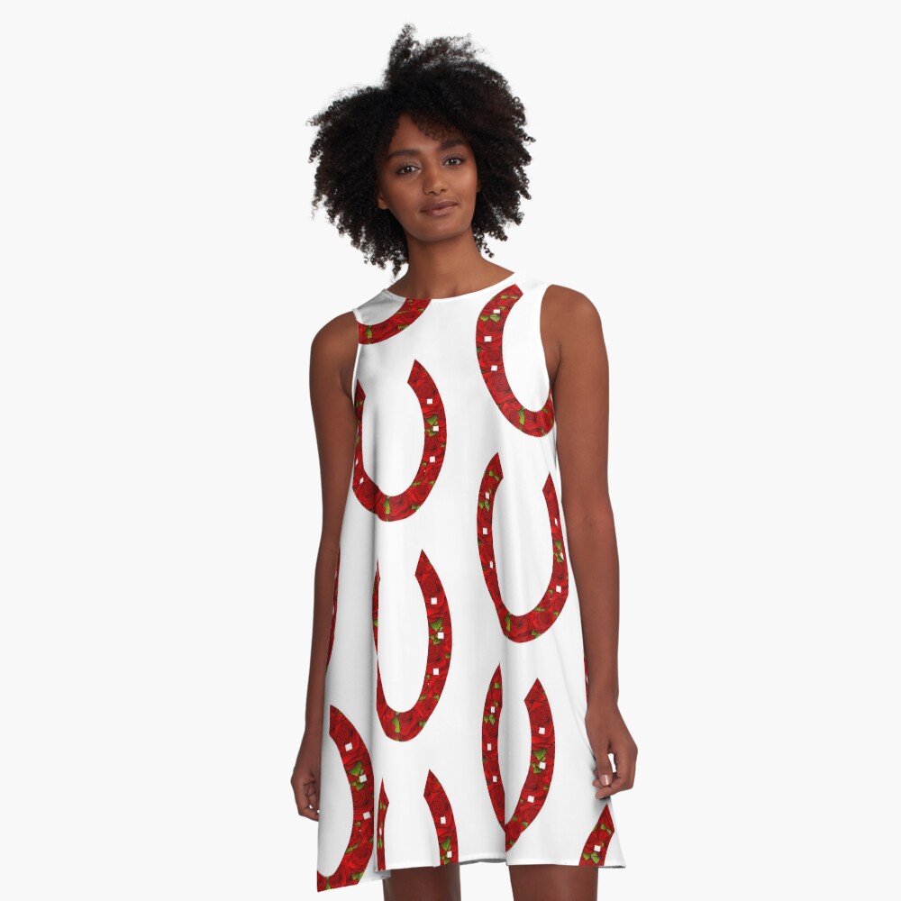 "Horseshoe" ALine Dress for Sale by kateweav Redbubble