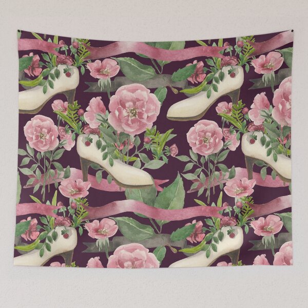Item preview, Vintage Fashion Shoes and Pink Roses designed and sold by silviaol.