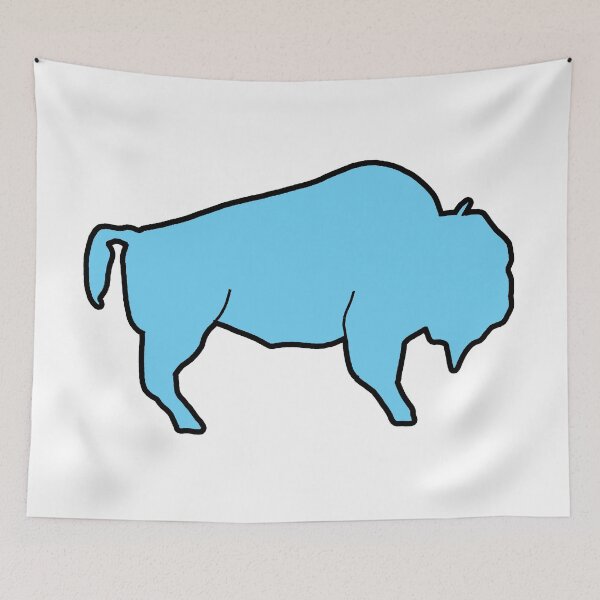 Item preview, Blue Bison Buffalo Outline designed and sold by Michael Garber.