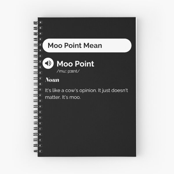 Item preview, Moo Point. Like a cow’s opinion. It doesn’t matter. It’s moo. designed and sold by antevasinart.