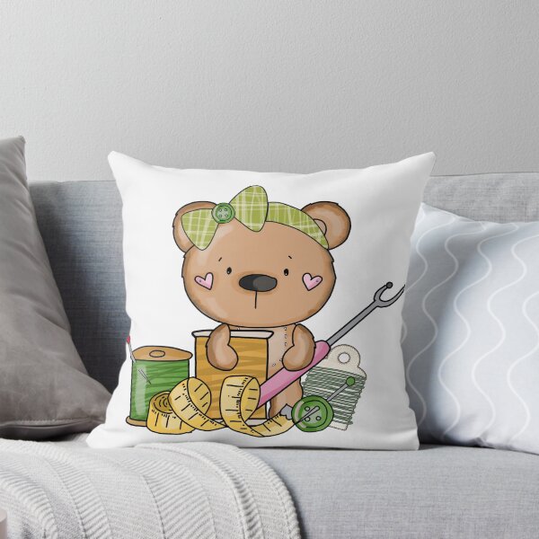 Item preview, Cute Sewing Bear 2 designed and sold by Craftpixsy.