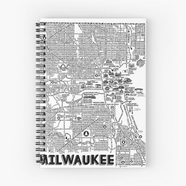 Artikelvorschau, Milwaukee-Kartenkunst entworfen und verkauft von fiberandgloss.