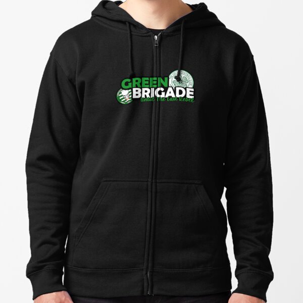 Green brigade -ULTRAS- Celtic FC Ireland Fans   Zipped Hoodie
