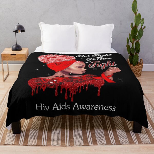 Item preview, Her Fight Is Our Fight Hiv Aids Awareness designed and sold by Mnrshirley.