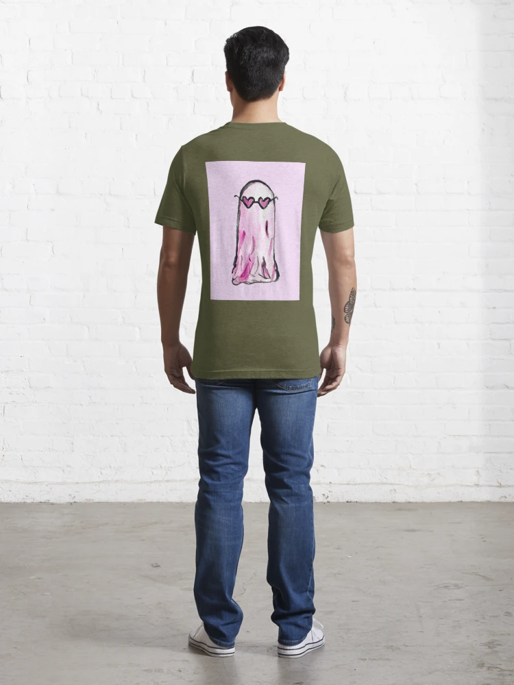 Pink Sheet Ghost with Heart Shaped Sunglasses Essential T-Shirt for Sale  by BleedStainArt